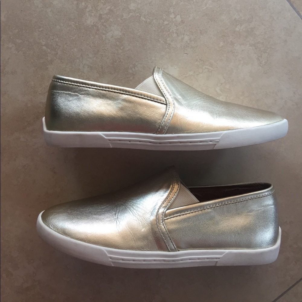New Joie Kidmore Slip on Sneakers in Gold Metallic