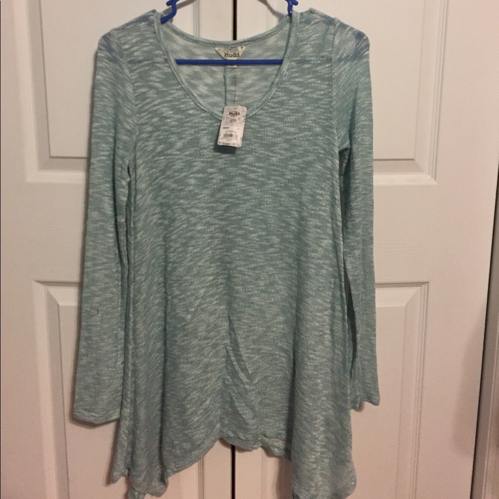 Long Sleeve Teal Sweater