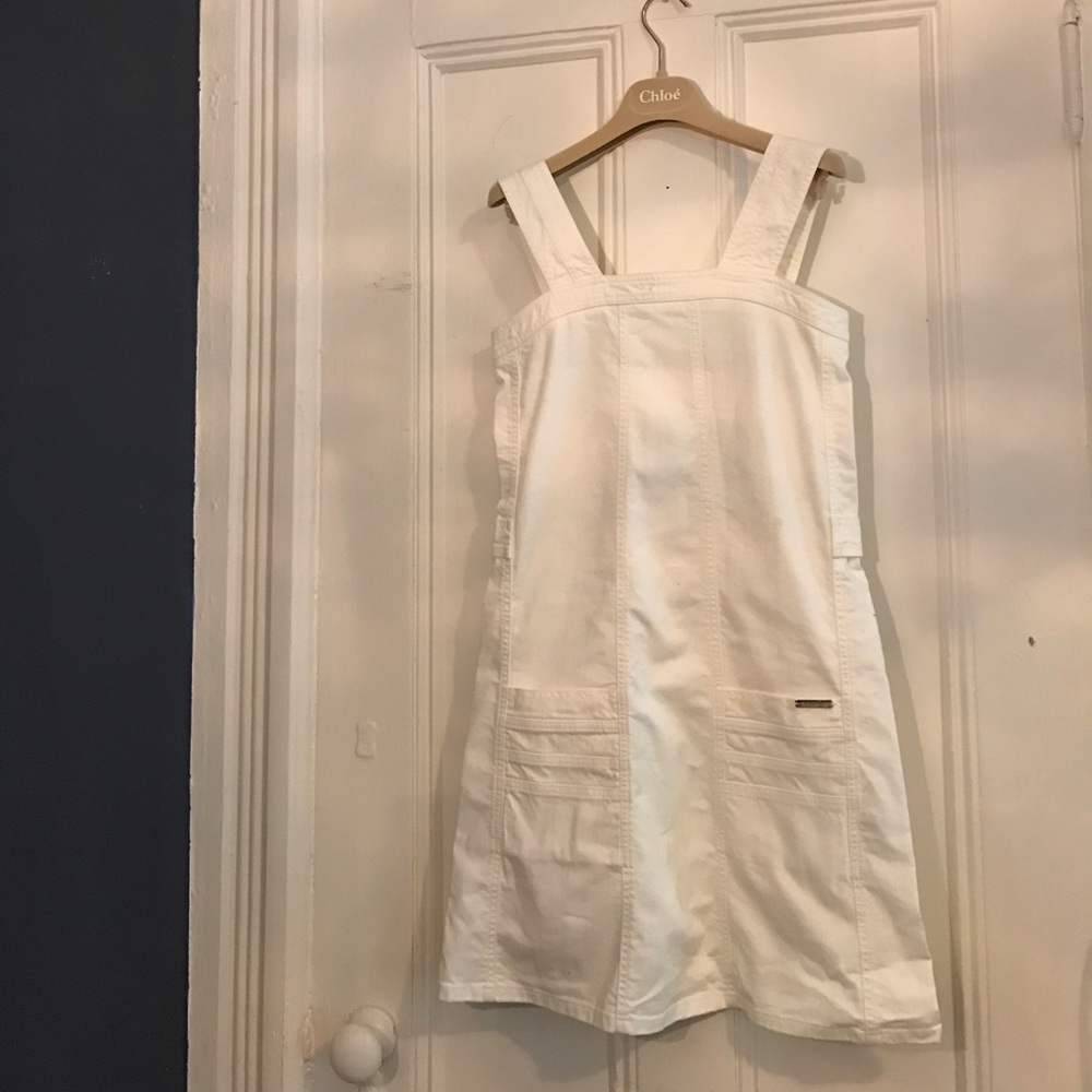 Never been worn SBC White denim dress