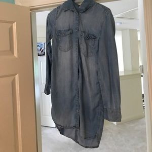 long sleeved jean dress