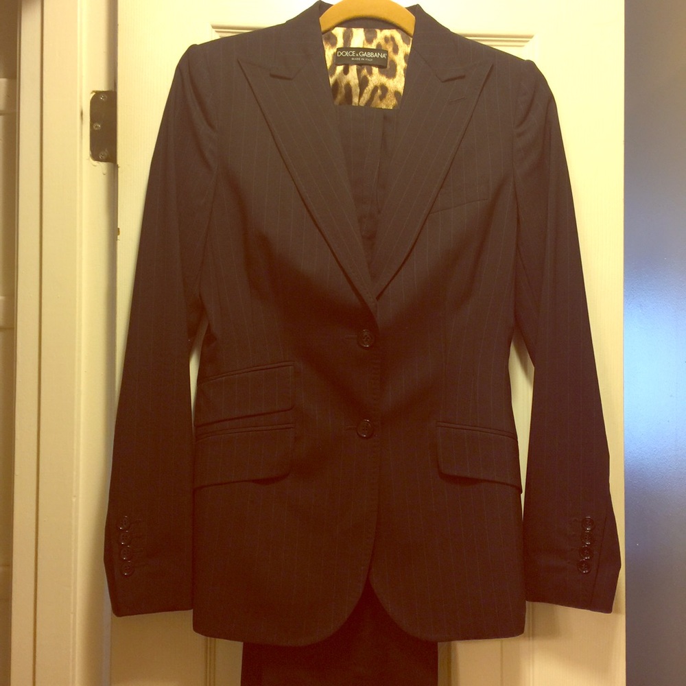 Dolce & Gabbana Pin Stripe Suit