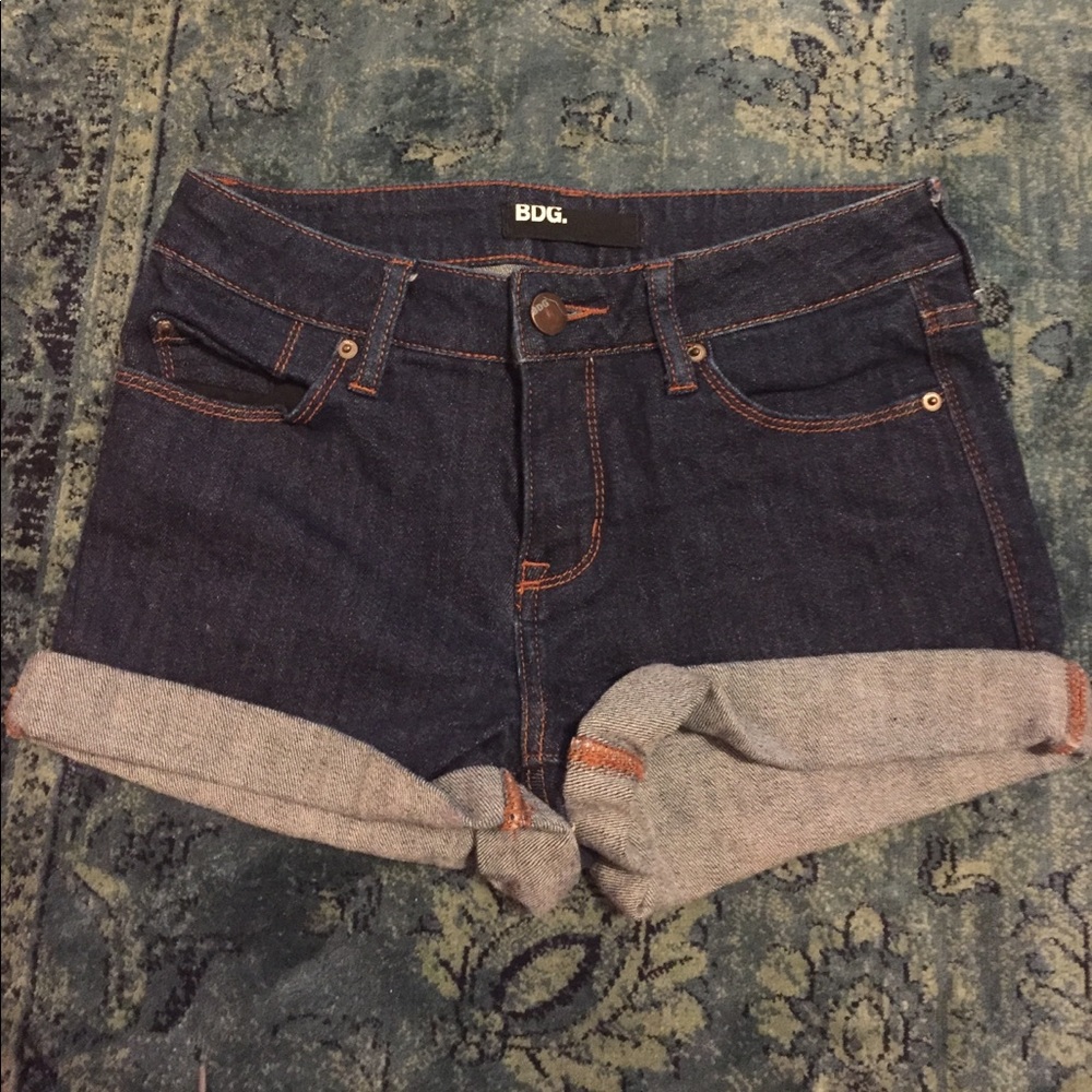 Urban outfitters BDG dark blue navy denim shorts