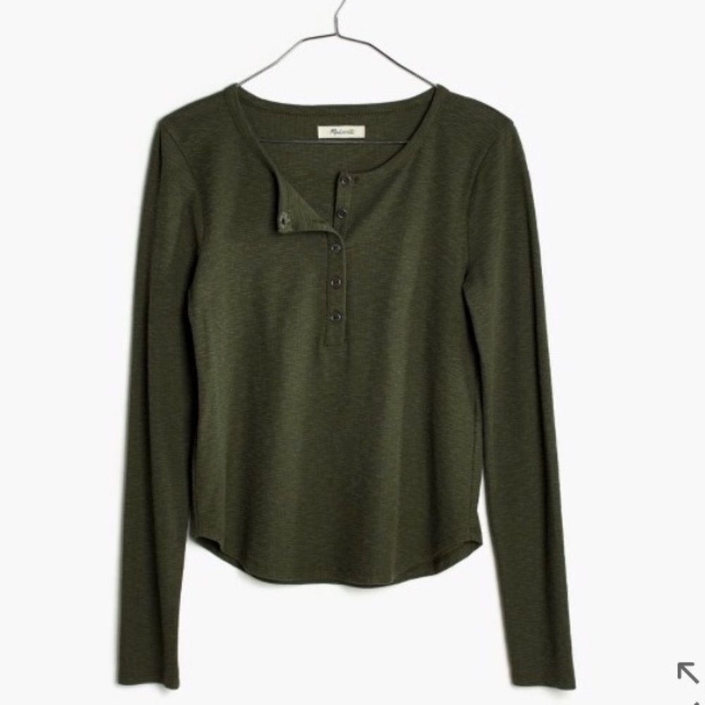 Madewell Henley Long Sleeve Tshirt