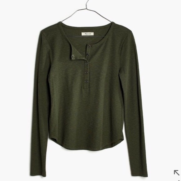 Madewell Tops - Madewell Henley Long Sleeve Tshirt