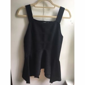 Anthropology Black peplum shirt