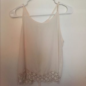 Cream Floral Tanktop