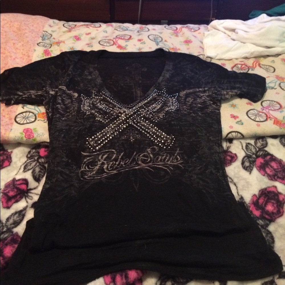 Affliction shirt☠️☠️💜💜