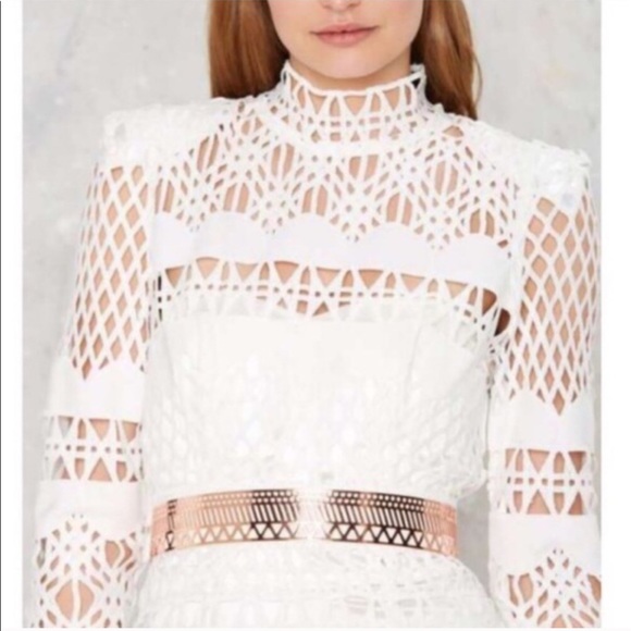 Nasty Gal Accessories - New Nasty Girl ROSE GOLD METAL BELT XL/XXL waist