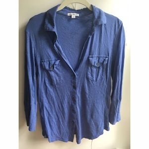 Anthropology blue button down