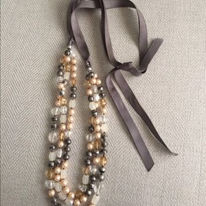 Beaded statement necklace