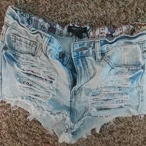 Forever 21 denim shorts