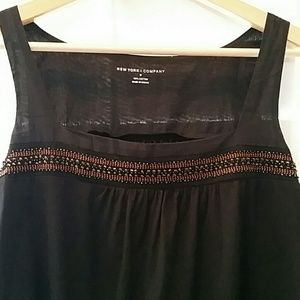 New York & Company beaded trim top