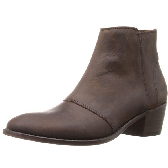 Wolverine Distressed Leather Ankle Booties - Picture 2 of 4