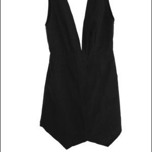 tobi get low black romper