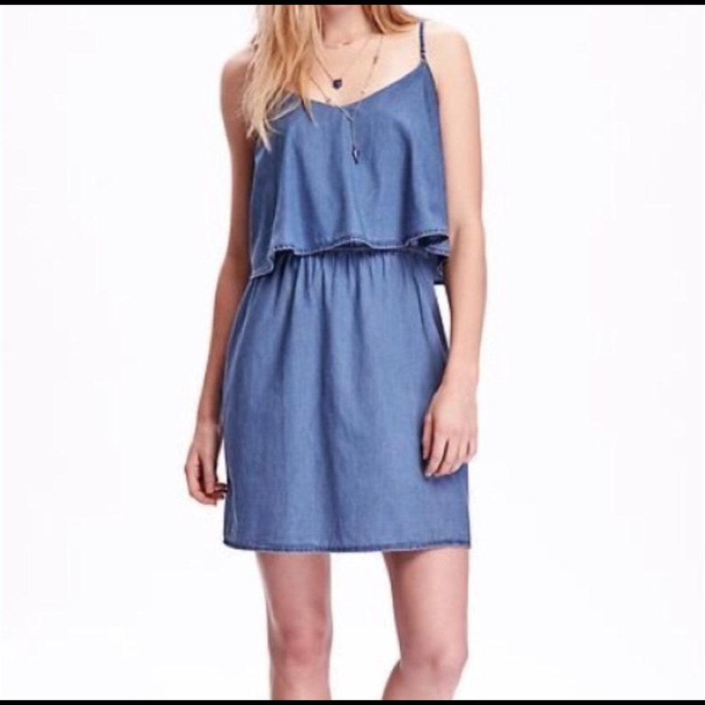 Old navy chambray dress size L