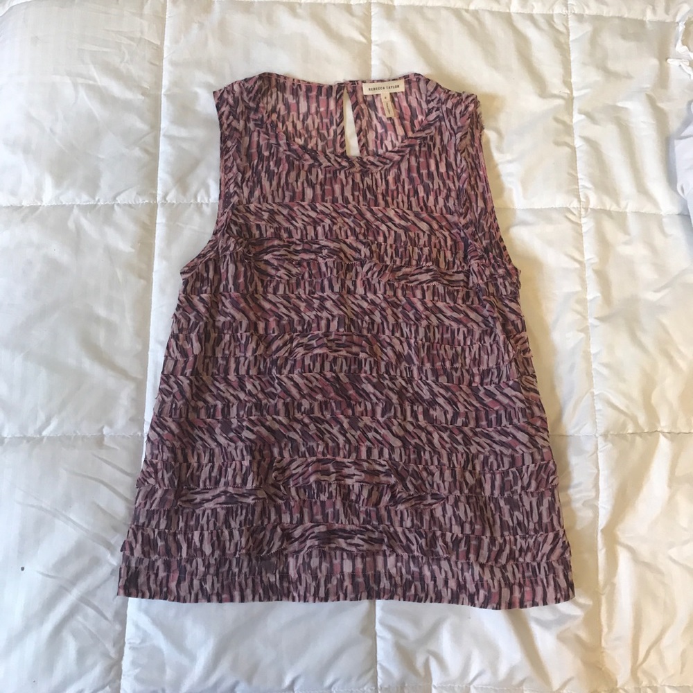 Beautiful Rebecca Taylor Silk Tank Top; Size 4