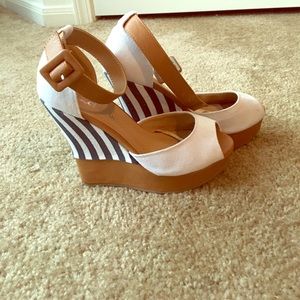 Charming Charlie nautical wedges