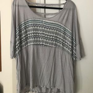 Free People tshirt with cutouts