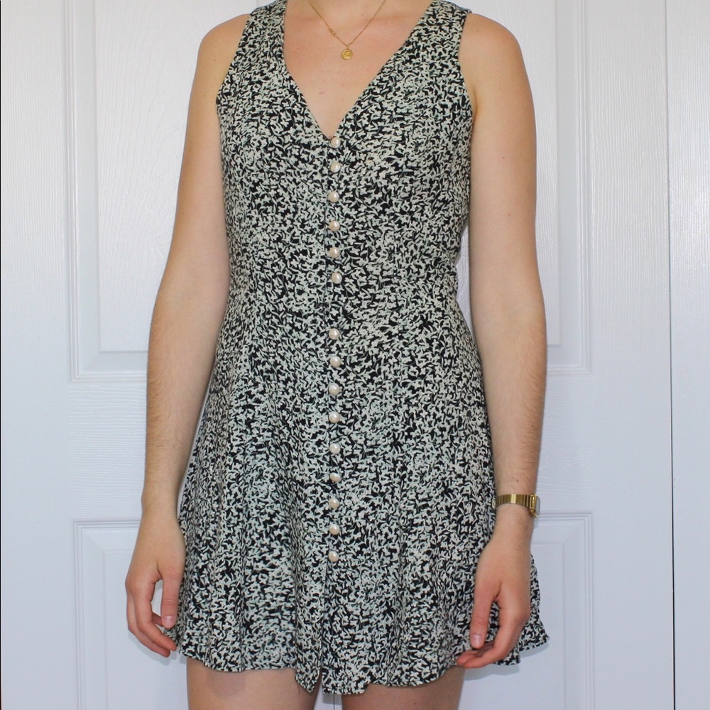 90s vintage grunge button down dress