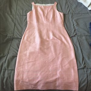 Oscar de la Renta pink gingham dress