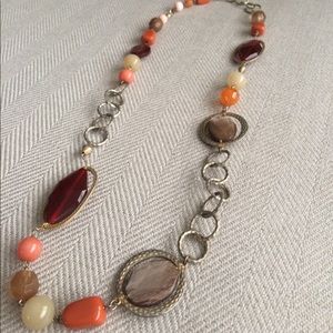 Orange statement necklace