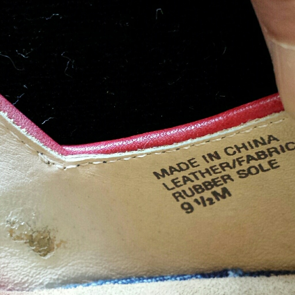 NWOT Michael Kors Wedges Blue/Red Size 9.5M - Picture 6 of 8