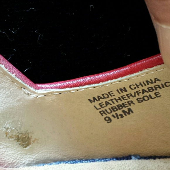 NWOT Michael Kors Wedges Blue/Red Size 9.5M - Picture 6 of 8