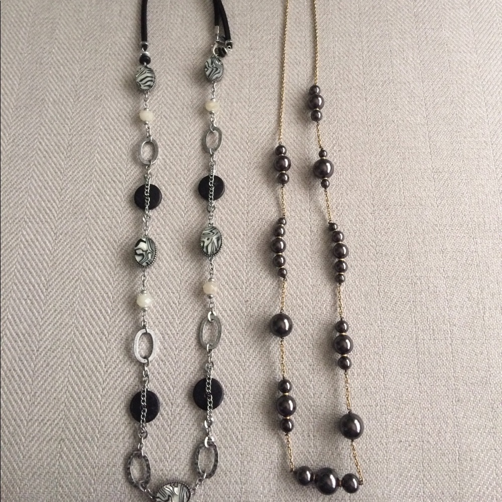 Two statement necklaces