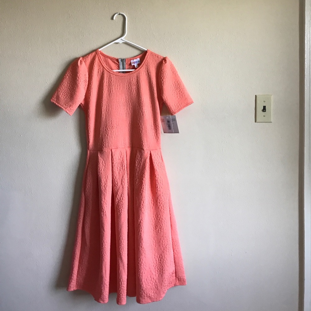 LuLaRoe Amelia, coral, Small. New! Never worn!
