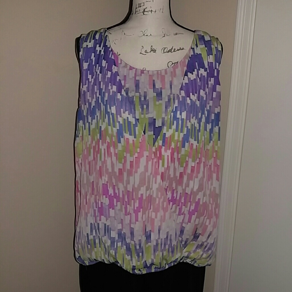 Liz Claiborne Faux Wrap Business Casual Tank - Picture 2 of 5