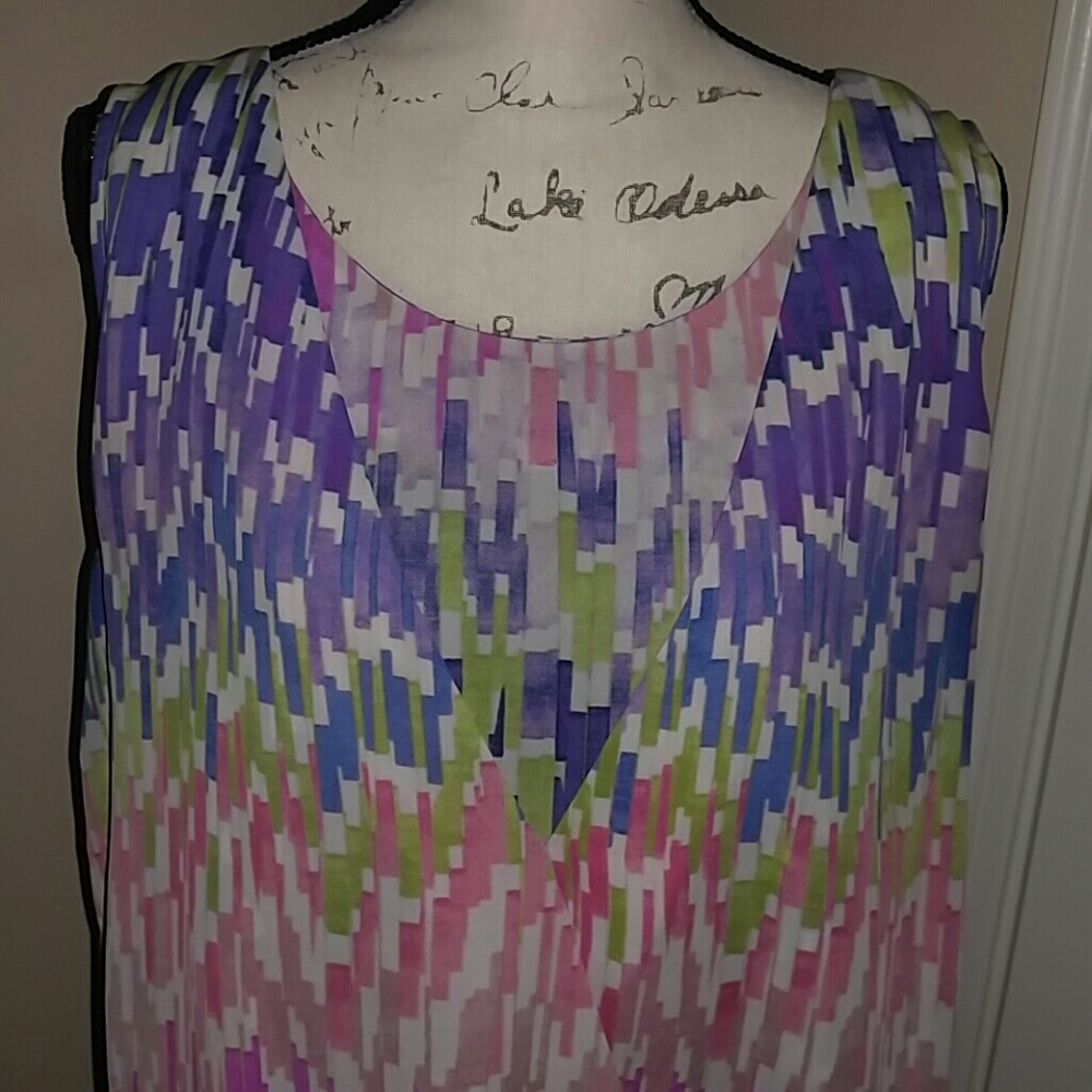 Liz Claiborne Faux Wrap Business Casual Tank - Picture 3 of 5