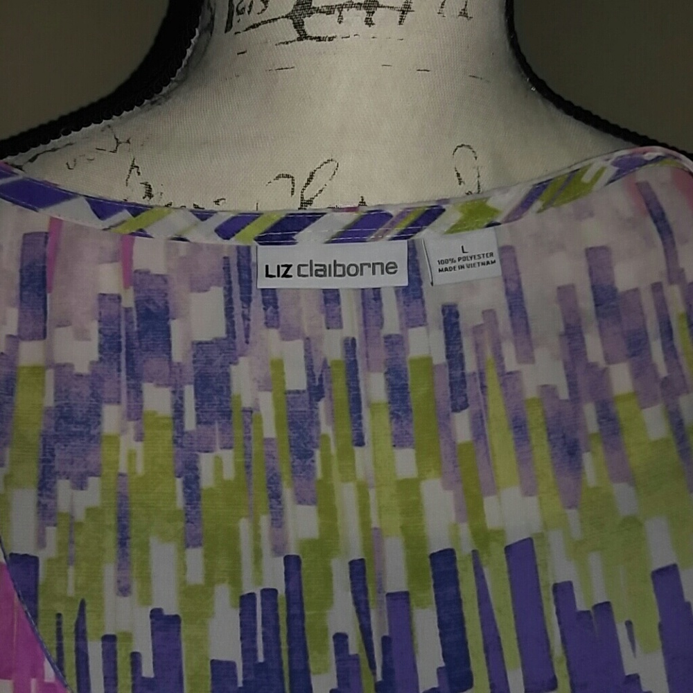 Liz Claiborne Faux Wrap Business Casual Tank - Picture 5 of 5
