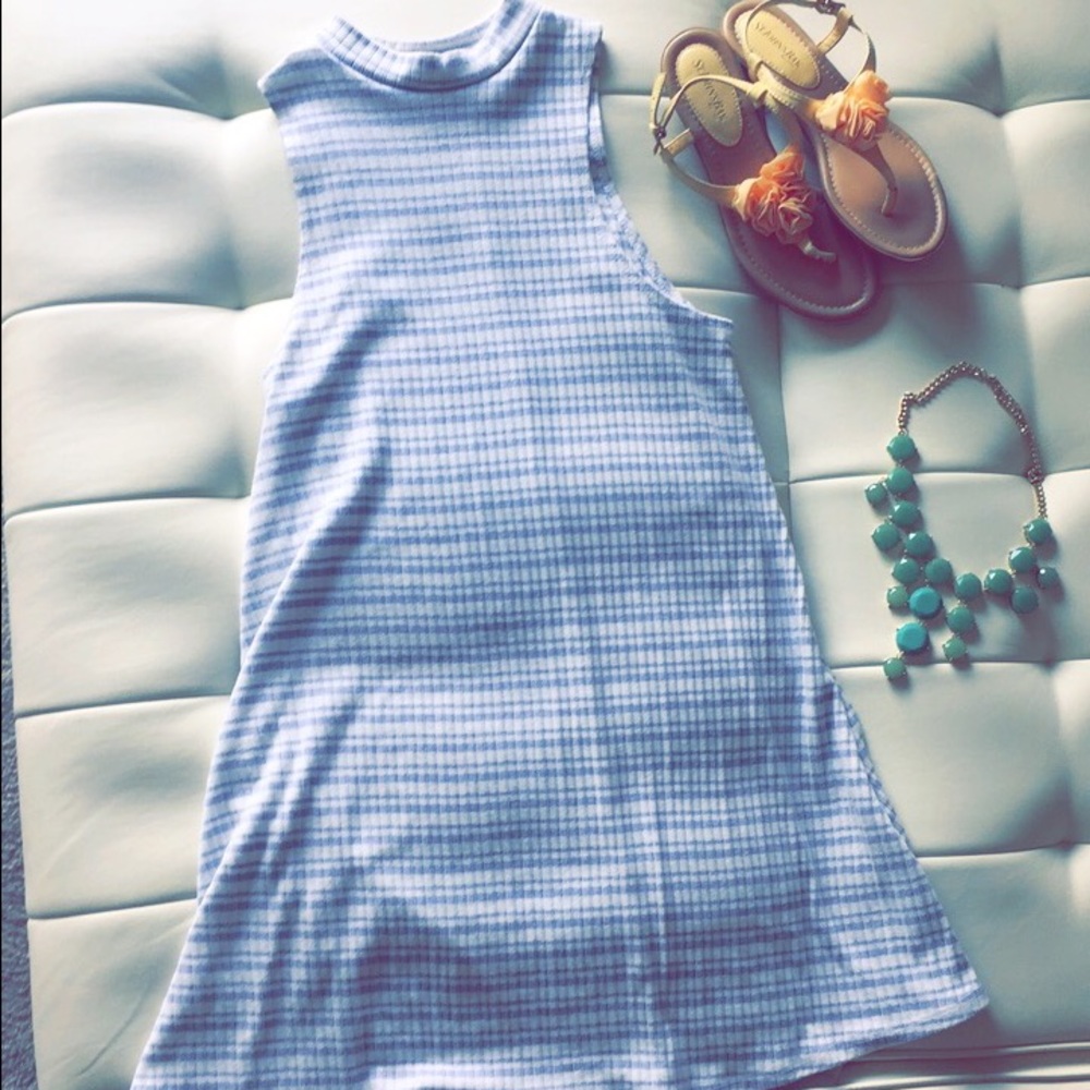 Summer dress, high neck