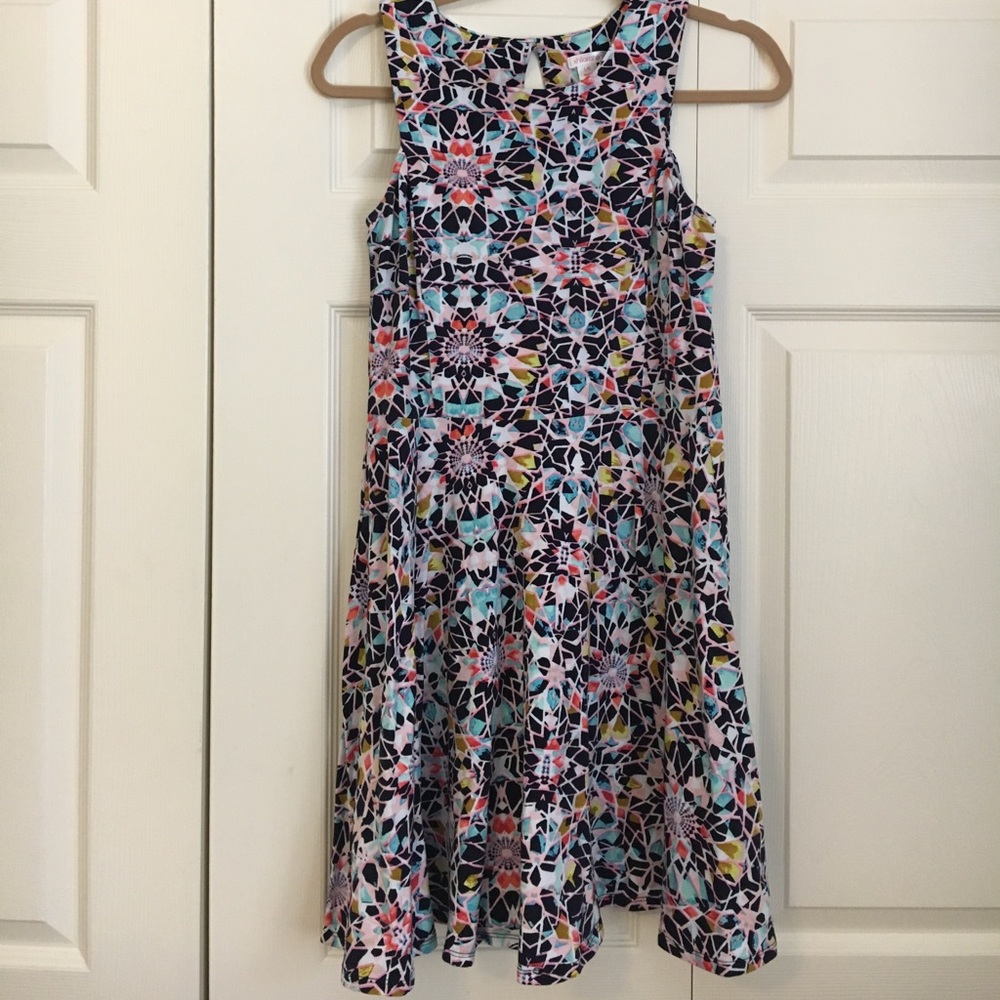 Cute geometric print dress! Worn only once!