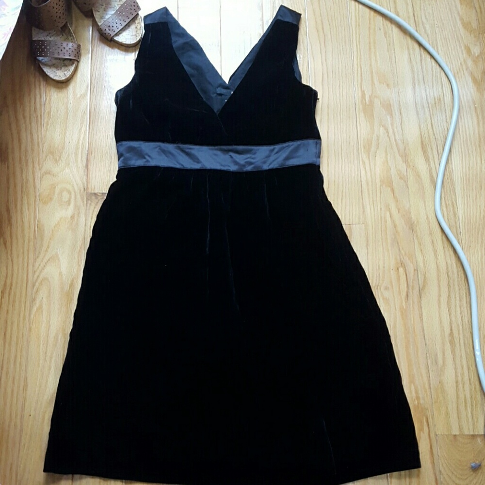 H&M Black Velvet Cocktail Dress NWOT
