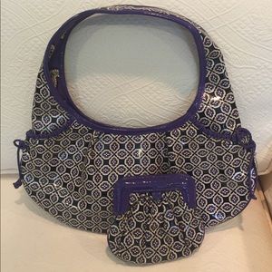 Vera Bradley handbag and mini clutch