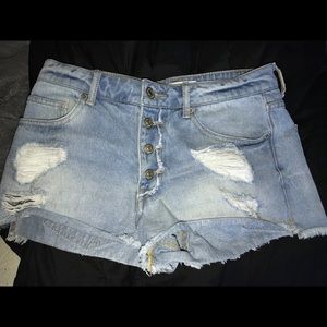 High Waisted Jean Shorts
