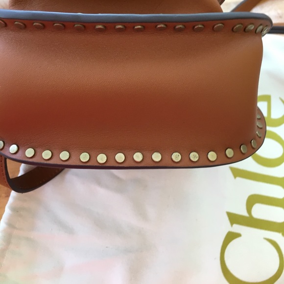 NWT CHLOE HUDSON Bag in TAN LeathrW Chloe Dust Bag - Picture 5 of 8