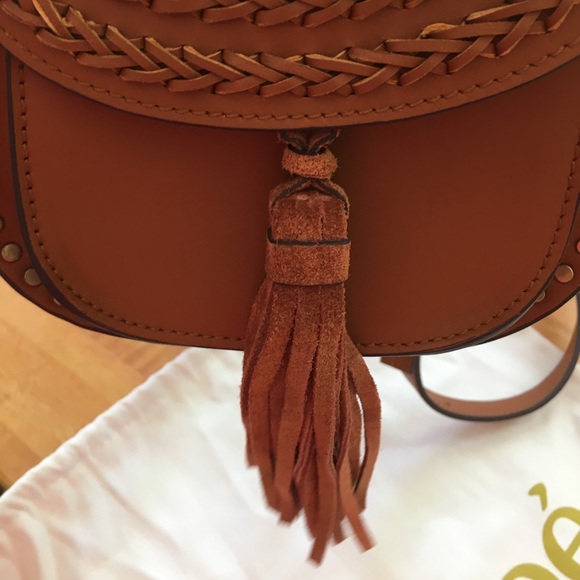 NWT CHLOE HUDSON Bag in TAN LeathrW Chloe Dust Bag - Picture 7 of 8