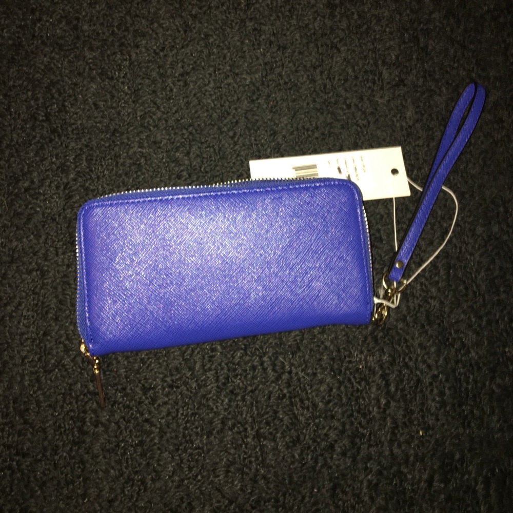 Royal blue wristlet