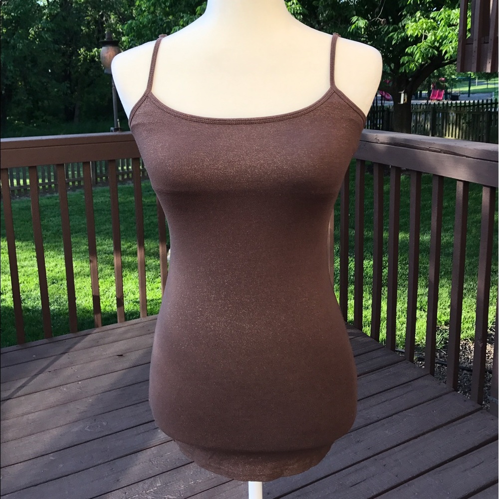 Urban Behavior Brown w/Gold Shimmer Tank Top