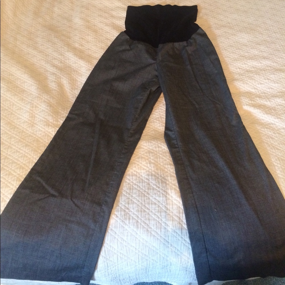 Gray maternity pants