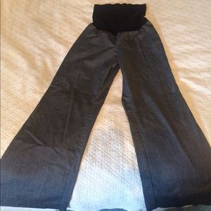 Gray maternity pants