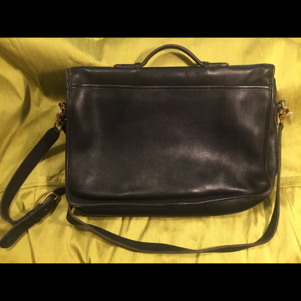 Black Vintage Coach briefcase - Picture 2 of 2