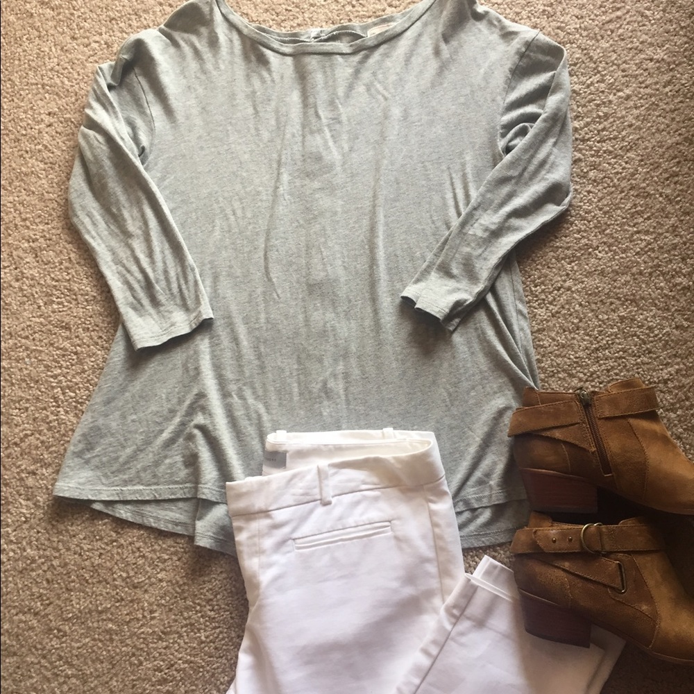 Gap button back 3/4 sleeve shirt
