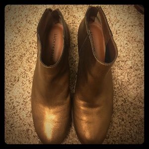 Gold lucky brand booties