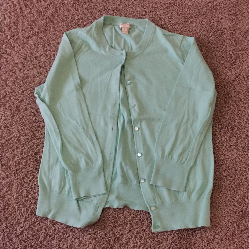 J.Crew Factory Mint Clare Cardigan