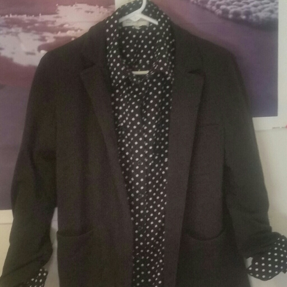 Black blazer (shirt sold separate)