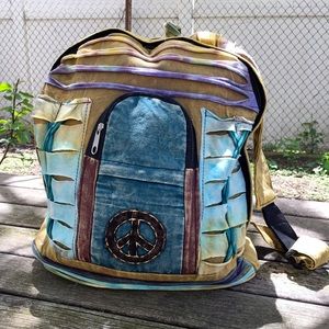 🆕✌🏻Handmade tie dye Boho Backpack