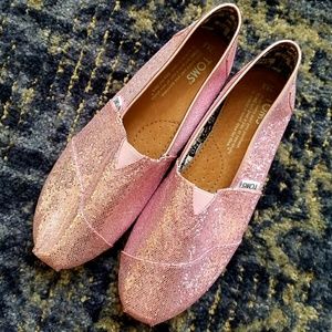 Pink Glitter TOMS